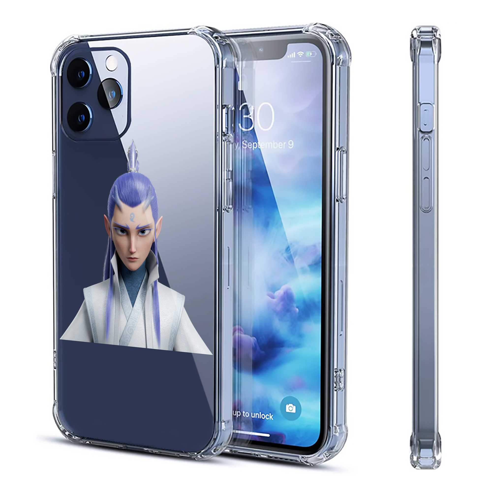 （画像用） Ne Zha 2 ナタ 魔童の大暴れ 【iPhone 12シリーズ対応】透明スマホケース（クリアソフトケース）